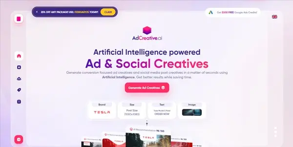 Screenshot of Adcreative AI