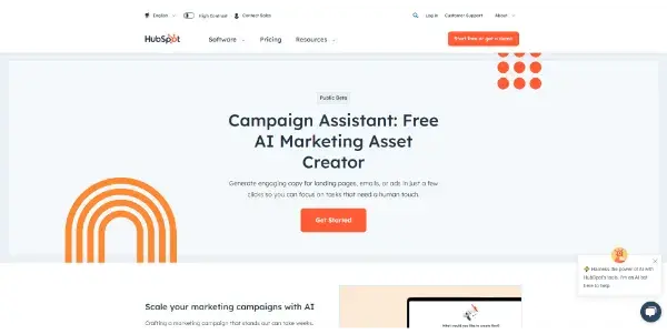 Screenshot of AI Campaign Assistant