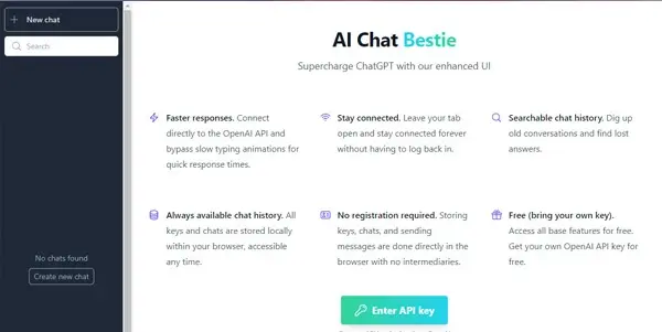 Screenshot of AI Chat Bestie
