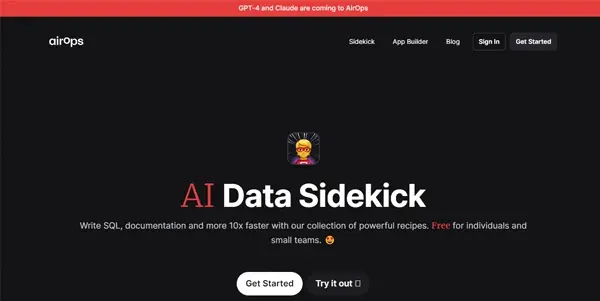 Screenshot of AI Data Sidekick