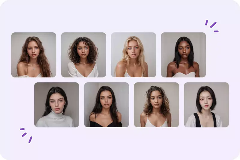 Screenshot of AI Fashion Models insMind
