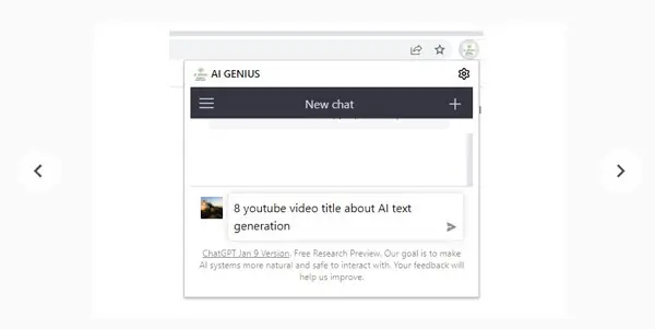 Screenshot of AI Genius
