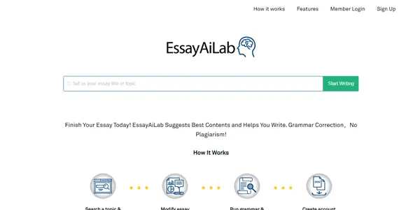 Screenshot of AI Lab