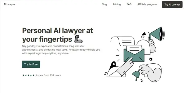 Screenshot of AI Lawyer