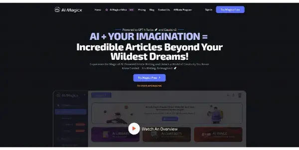 Screenshot of AI Magicx