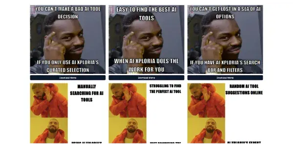 Screenshot of AI Meme by Rusher