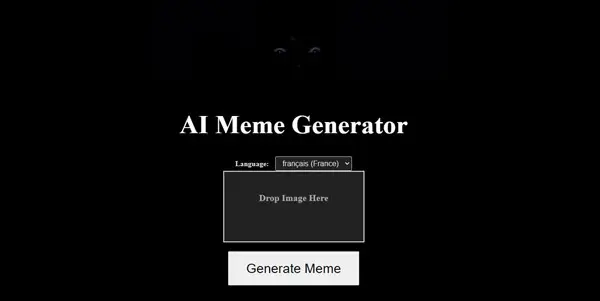 Screenshot of AI Meme
