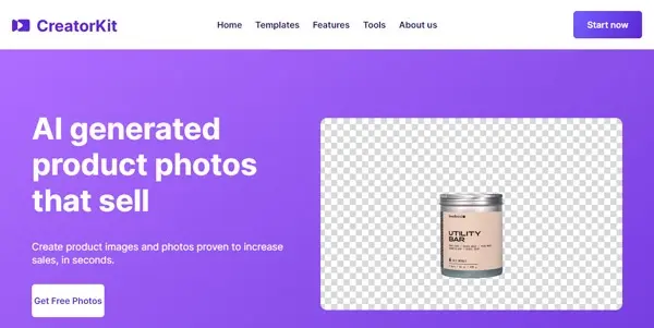 Screenshot of AI Product Photos