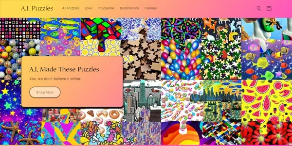 Screenshot of AI Puzzles