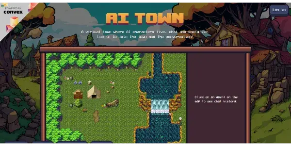 Screenshot of AI Town
