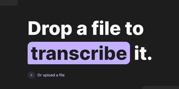 Screenshot of AI Transcription by Riverside