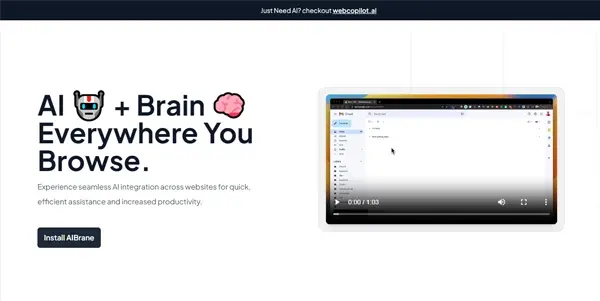 Screenshot of AIBrane