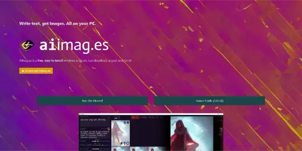 Screenshot of AIimag.es