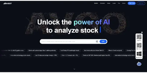 Screenshot of AInvest