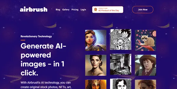 Screenshot of Airbrush AI