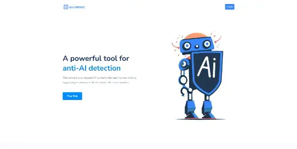 Screenshot of AIundetect