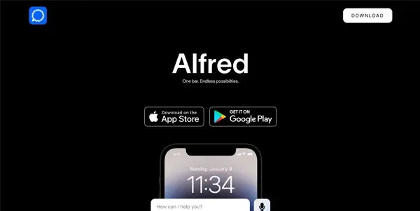 Screenshot of Alfred