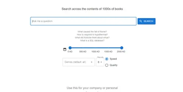 Screenshot of All Search AI