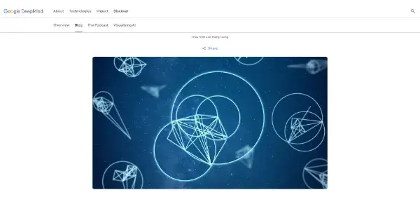 Screenshot of AlphaGeometry by Google