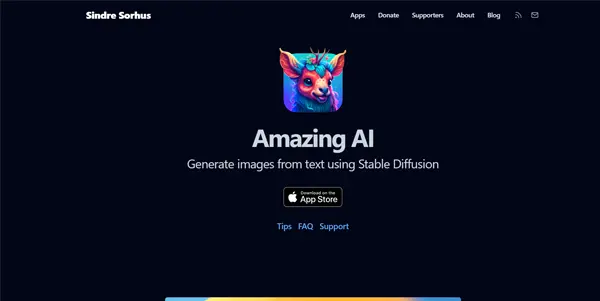 Screenshot of Amazing AI