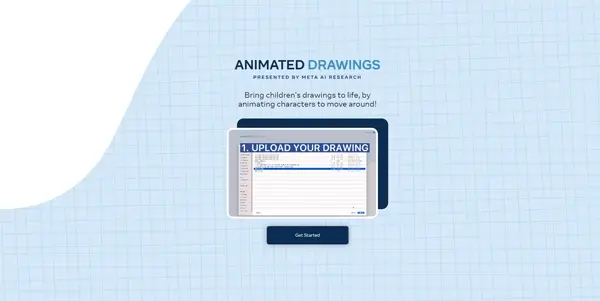 Screenshot of Animated Drawings