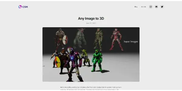 Screenshot of Any Image to 3D