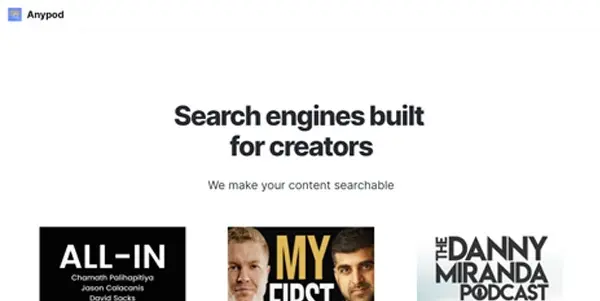 Screenshot of AnyPod