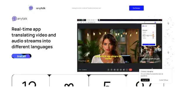 Screenshot of Anytalk.ai