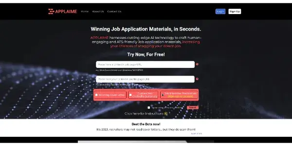Screenshot of Applaime