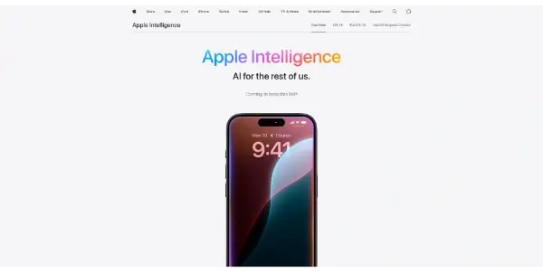 Screenshot of Apple Intelligence
