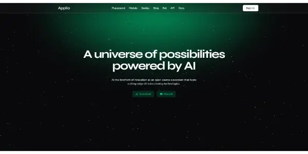 Screenshot of Applio