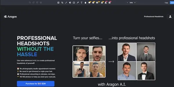Screenshot of Aragon AI