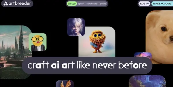 Screenshot of Artbreeder