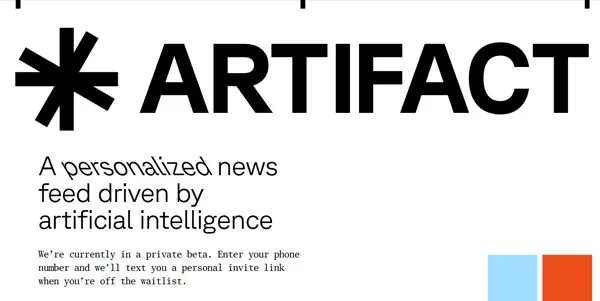 Screenshot of Artifact News