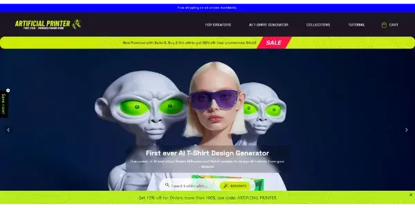 Screenshot of Artificial Printer