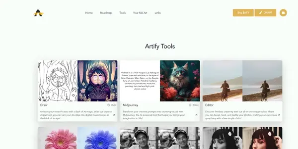 Screenshot of Artify