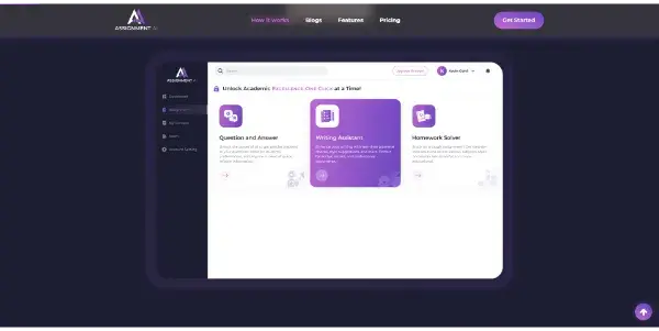 Screenshot of AssignmentGPT AI