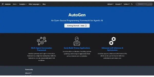Screenshot of AutoGen