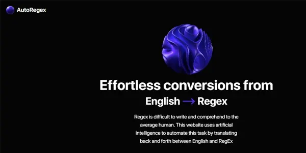 Screenshot of AutoRegex