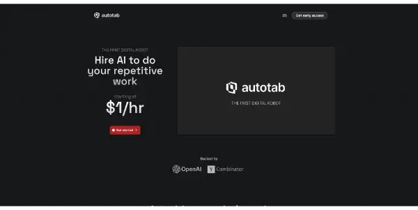Screenshot of Autotab AI