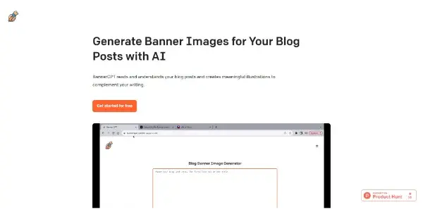 Screenshot of Banner GPT