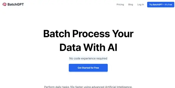 Screenshot of Batch GPT
