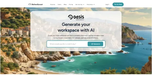 Screenshot of BeforeSunset AI