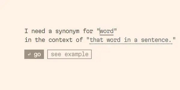 Screenshot of Better Synonyms AI