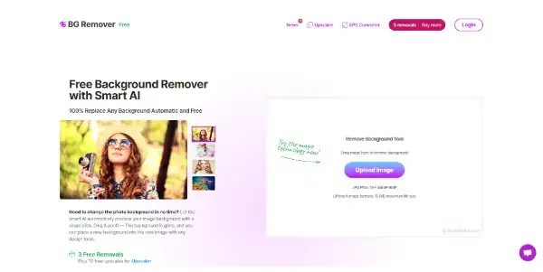 Screenshot of BG Remover by StockPhotos