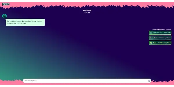 Screenshot of Bigfoot