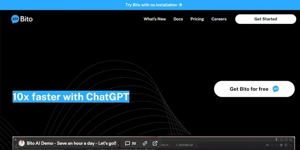 Screenshot of Bito AI