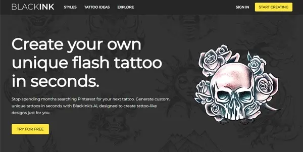 Screenshot of BlackInk