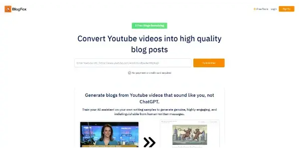 Screenshot of BlogFox