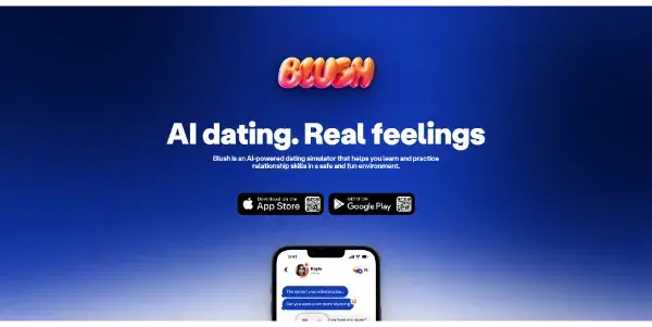 Screenshot of Blush AI